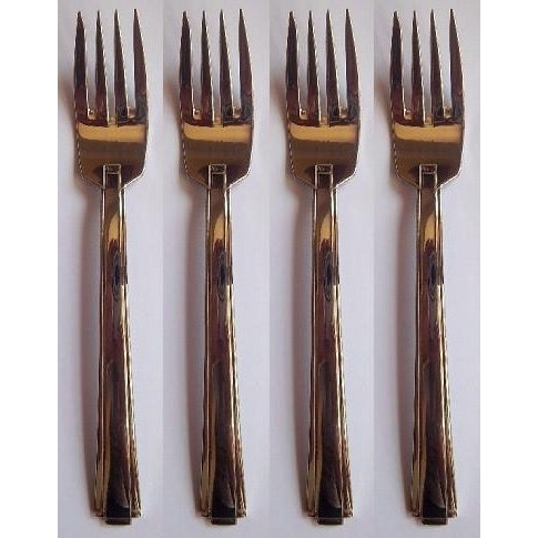 Oneida Etage Glossy Set of 4 Salad Forks USA MADE